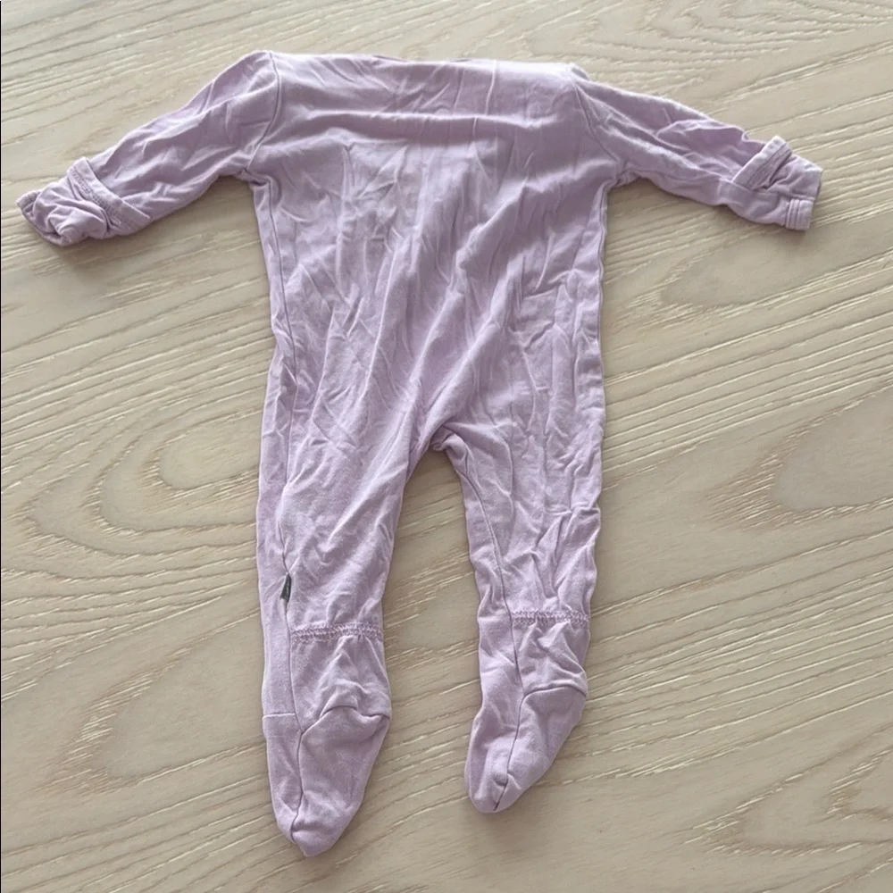 KYTE Pink Footie One Piece with Zipper Closure - Picture 3 of 4